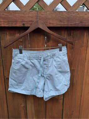 The North Face Light Blue Women's Drawstring Athletic Shorts